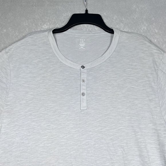 INC INTERNATIONAL CONCEPTS Henley T-Shirt Mens Size XXL Light Gray NWT - Picture 3 of 11